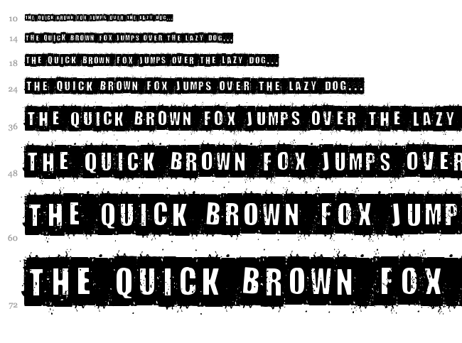 Distort You a Lesson font waterfall